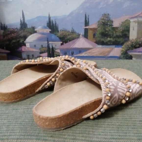 Anthropologie Marnie Embellished Slide 🆕Sandals With 80 Rhinestones.🚢⛵🚤 - Picture 9 of 16